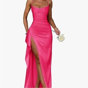 Elegant Pink Evening Gown